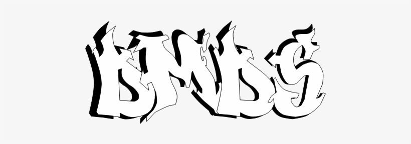 Dmds Graffiti W/ Outline - Calligraphy, transparent png download