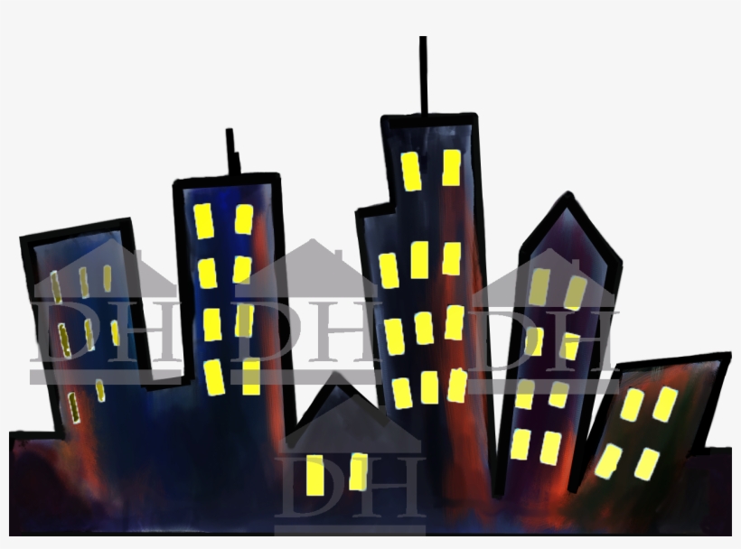 Night City Skyline - City, transparent png download