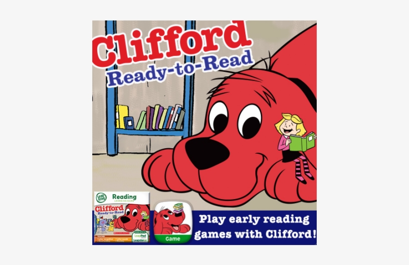 Get Ready To Read With Clifford - Leapfrog Scholastic: Clifford Learning Game For Leappad, transparent png download