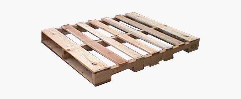 Used Notched Runner 4 Way Pallet Inches - 4 Way Wooden Pallet, transparent png download
