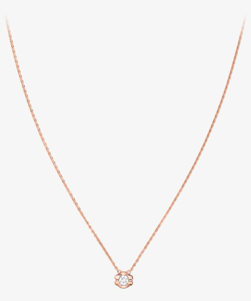 Necklace 18k Red Gold And Diamond Na01bg0100205 - Necklace, transparent png download