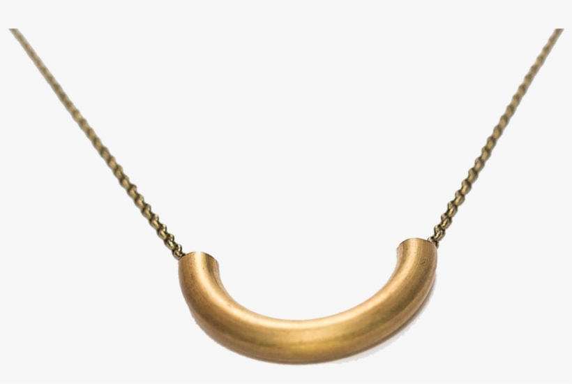 Brass Noodle Necklace - Necklace, transparent png download