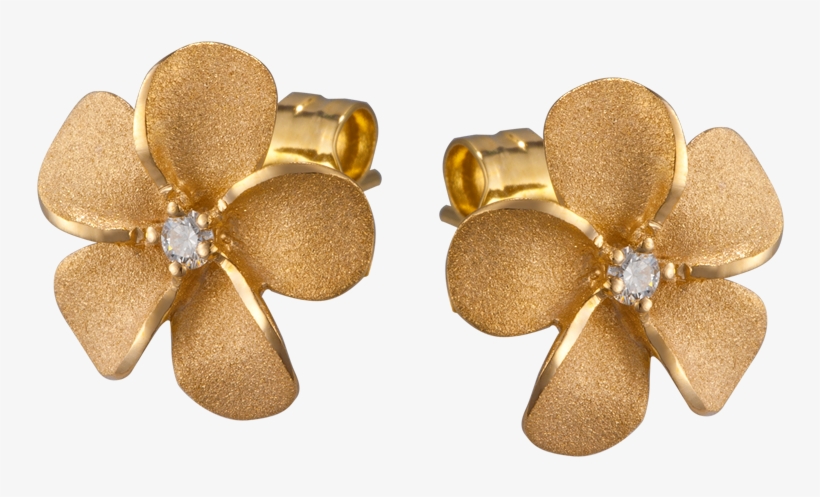 Flower Stud Earring - Earring, transparent png download