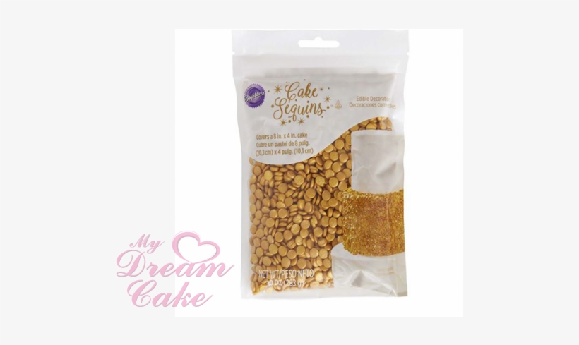 Wilton Gold Cake Sequin Sprinkles, transparent png download