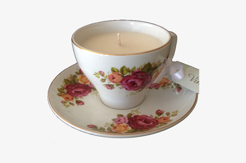 Floral Tea Cups And Saucers - Saucer, transparent png download