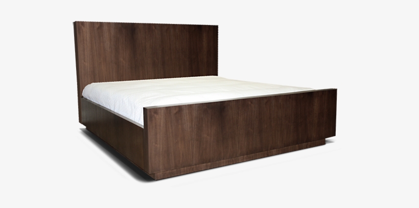 Bed With Wooden Headboard, transparent png download