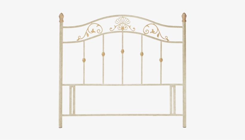 April Metal Headboard - Angelica Fossilstone/antique Gold Accent Headboard, transparent png download