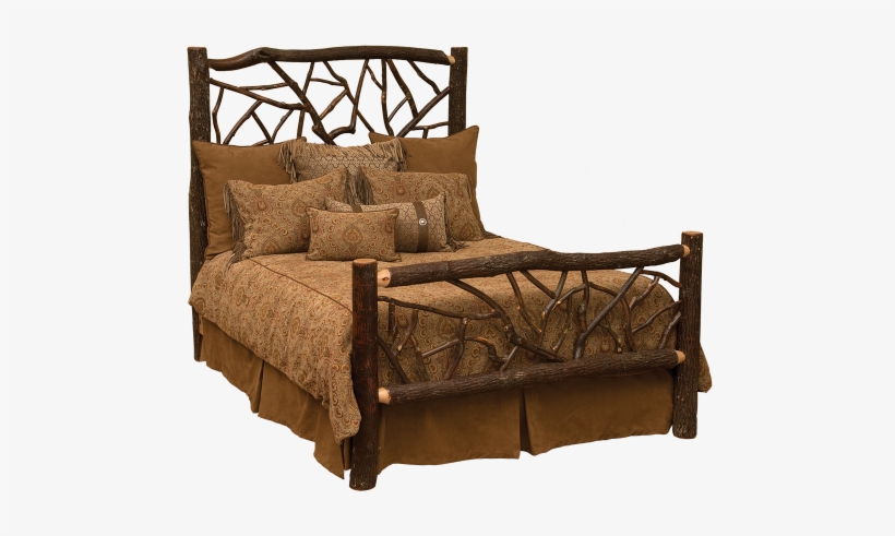 Hickory Twig Headboard - Fireside Lodge Hickory Twig Open-frame Headboard Size:, transparent png download