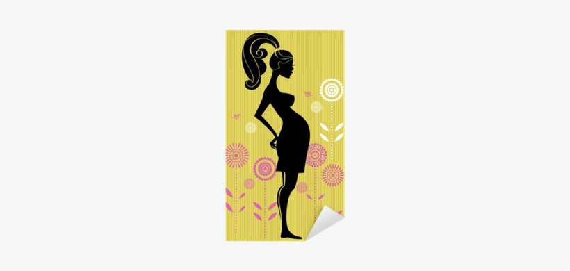 Pregnant Woman Silhouette, transparent png download
