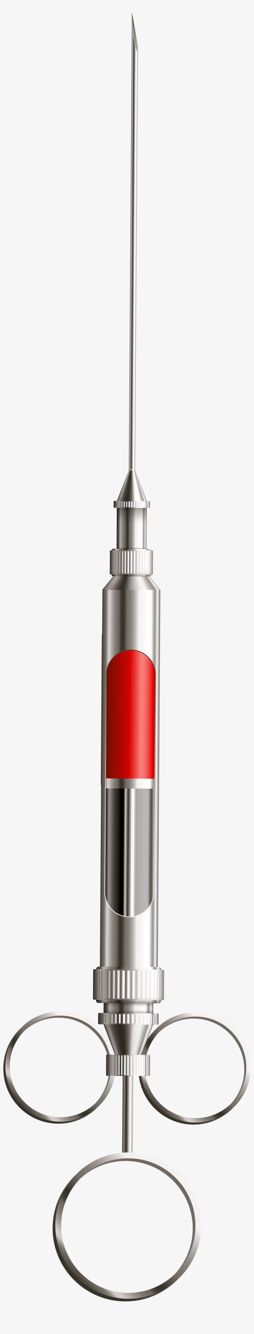 Metal Syringe Png Clip Art - Metal Syringe Png, transparent png download