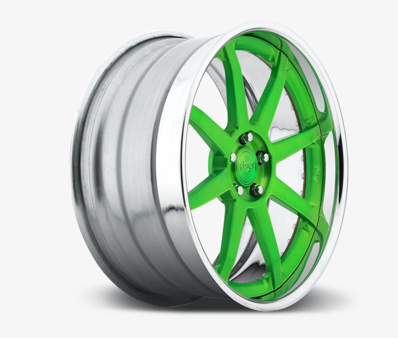 N370 Green Face Polished Lip Finish Wheels - Wheel, transparent png download