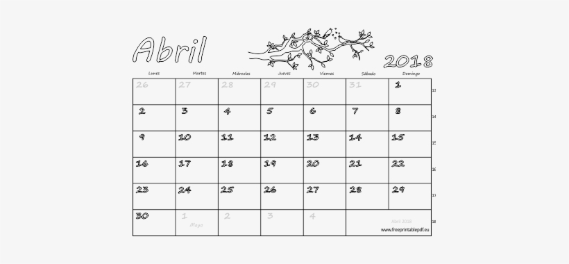 Calendario 2018 Abril - Temmuz Ağustos 2018 Takvim, transparent png download