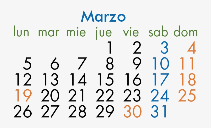 Calendario Laboral 2018 Marzo - Calendario De Marzo 2018, transparent png download