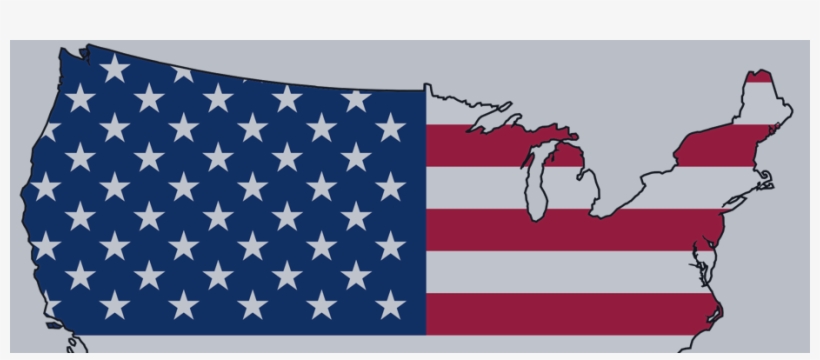 Expectations Of - Us Map With American Flag, transparent png download
