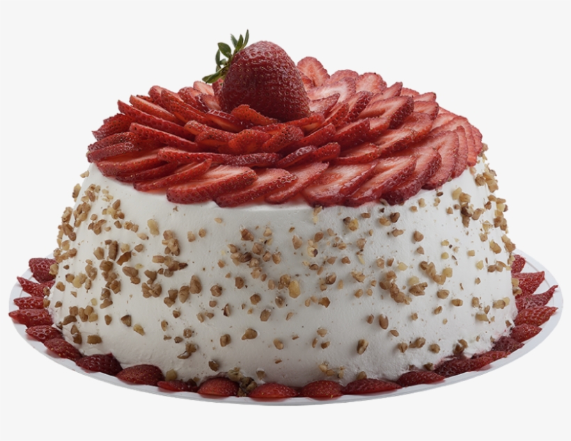 Fresas Con Crema - Pastel De Fresas Con Crema Grande, transparent png download