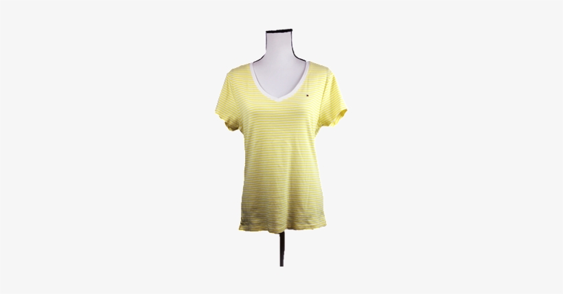Tommy Hilfiger V Neck T Shirt - Top, transparent png download