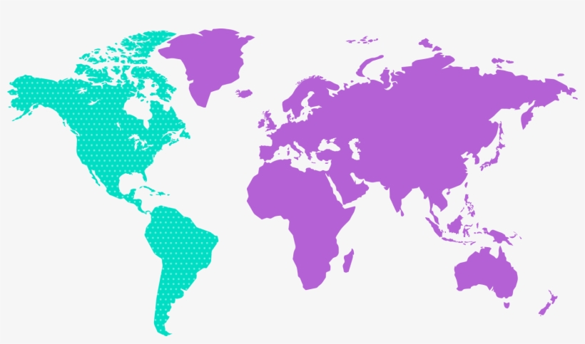 Americas - Chocolate Map Of The World, transparent png download