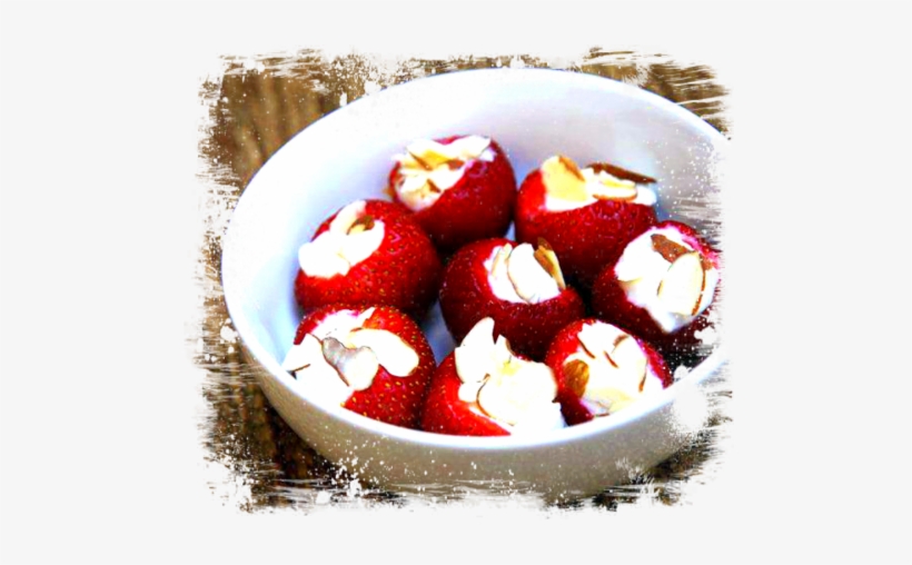 Fresas Rellenas De Crema De Banana - Healthy Snacks Recipes, transparent png download
