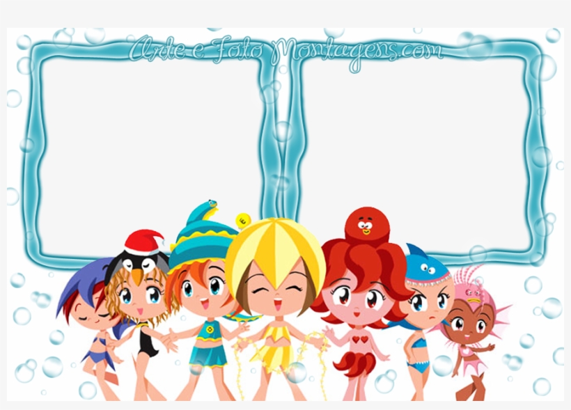 Montagem Para Fotos - Princesas Do Mar - Princesas Do Mar, transparent png download
