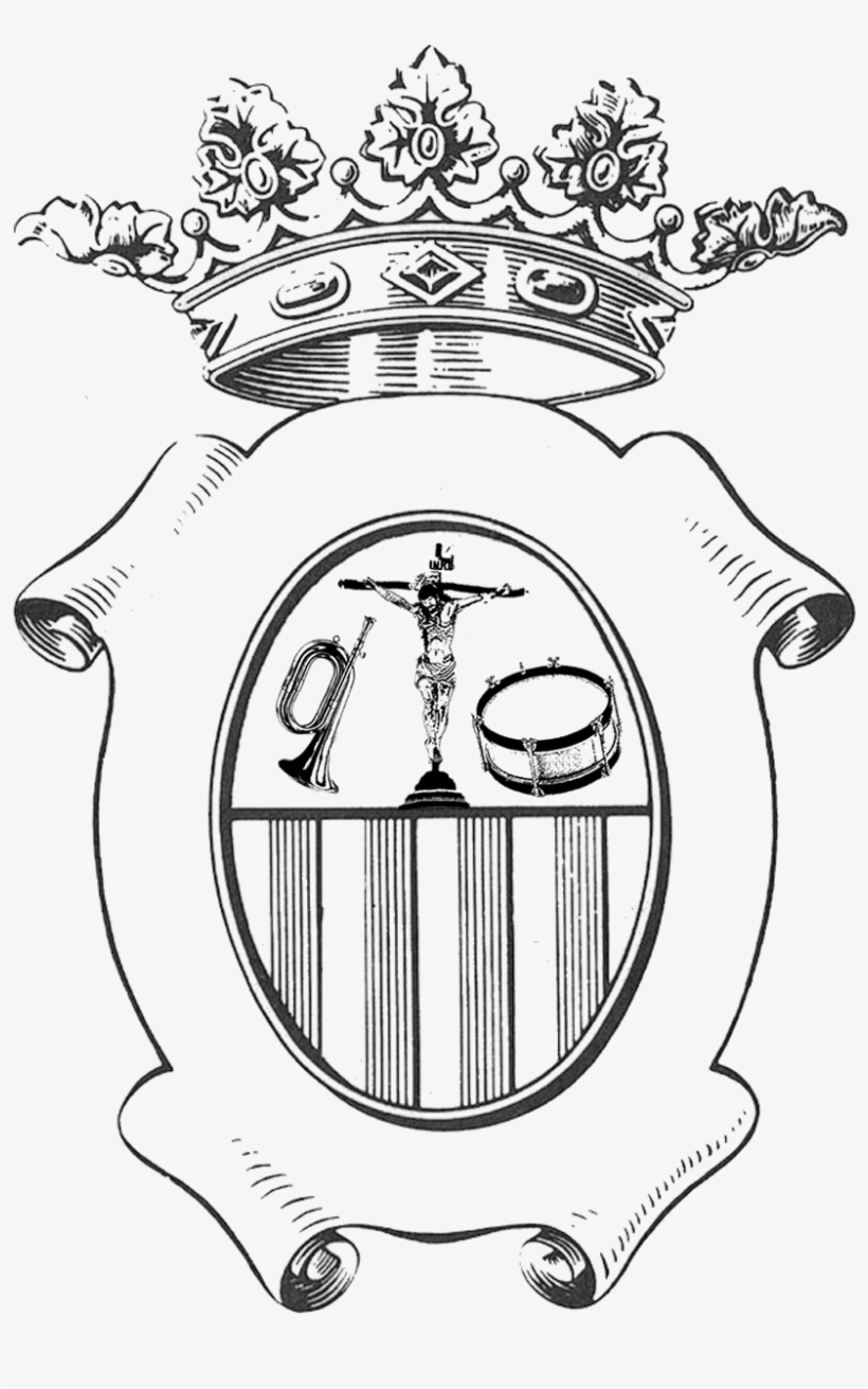 Escudo De La Asociación Cultural Musical De Cornetas - Sketch, transparent png download