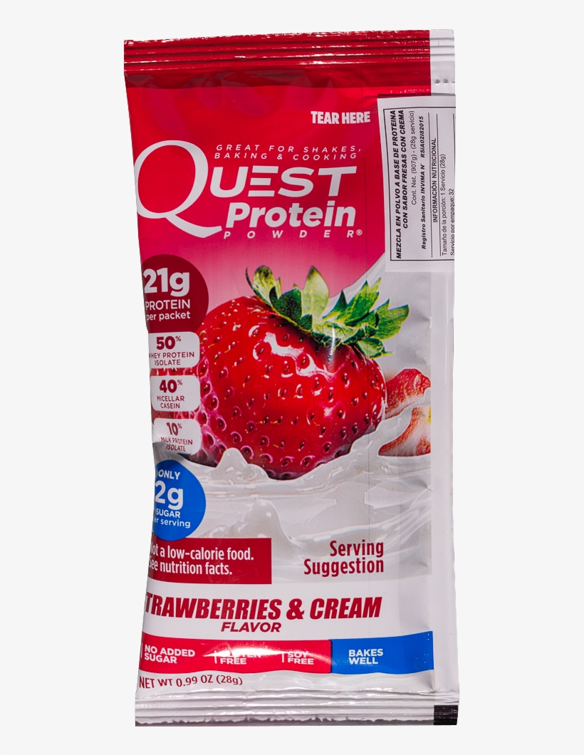 Fresas Con Crema - Quest Nutrition Protein Powder - Strawberries And Cream, transparent png download