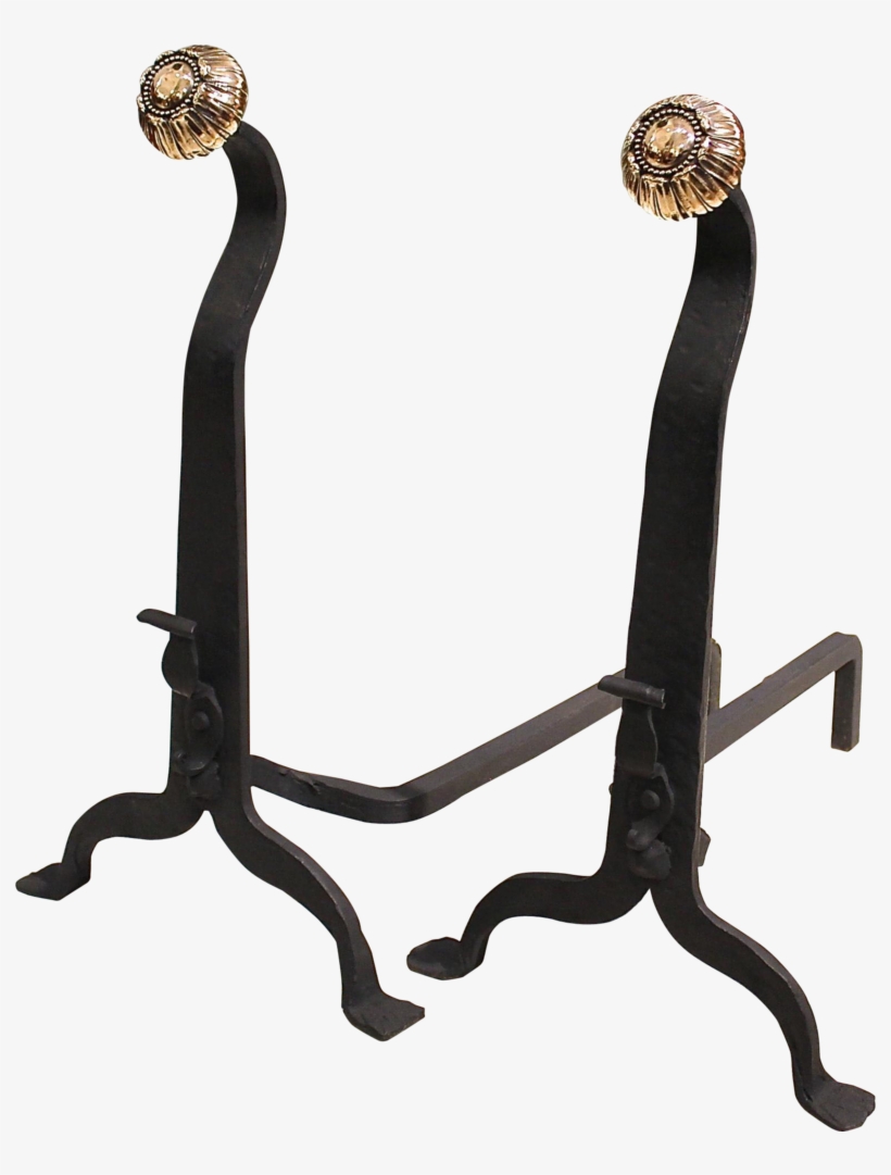 Pair Of Wrought Iron And Bronze Art And Crafts Period, transparent png download
