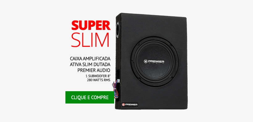 Caixa Amplificada Ativa Slim Dutada Premier Audio Com - Caixa Amplificada Ativa Slim Dutada Premier Audio, transparent png download