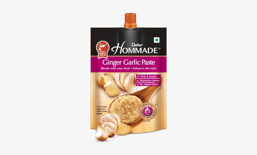 Ginger Garlic Paste Dabur Hommade - Ginger Garlic Paste In Home, transparent png download