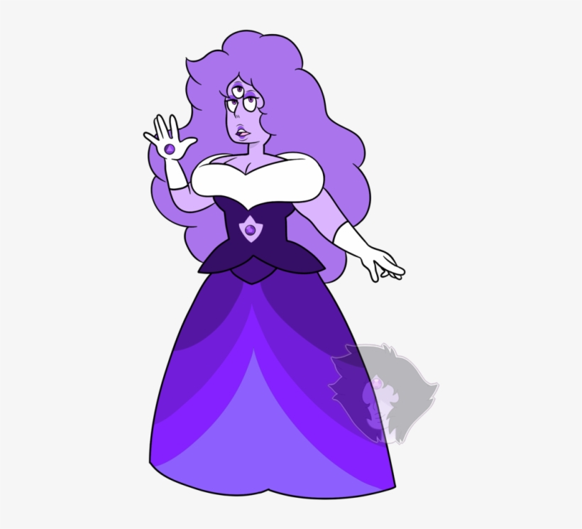 Sapphire And Rose Quartz Fuse To Make Purple Aura Quartz - Illustration, transparent png download