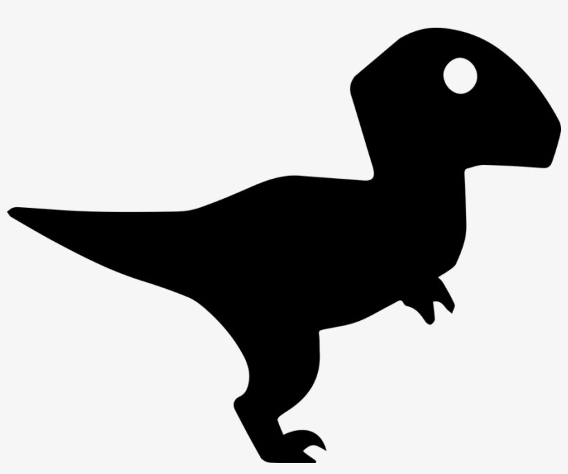 Velociraptor Stock Illustration - Velociraptor Silueta, transparent png download