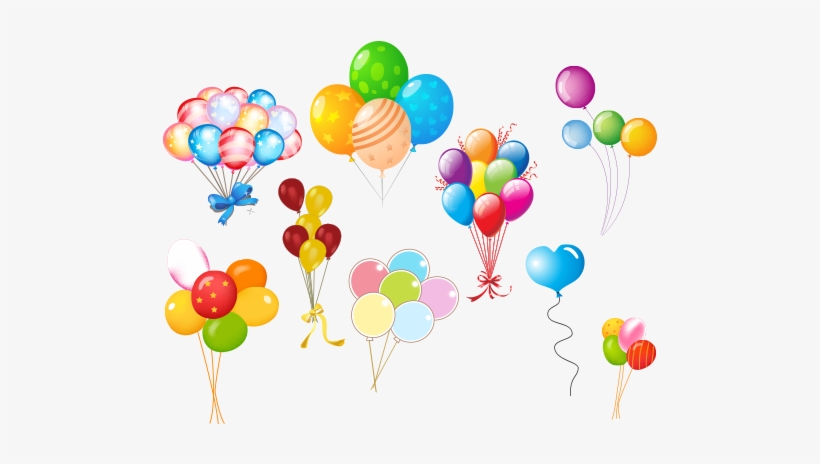 Ballons Illustrations Free Vector Files Png Graphic - Birthday, transparent png download