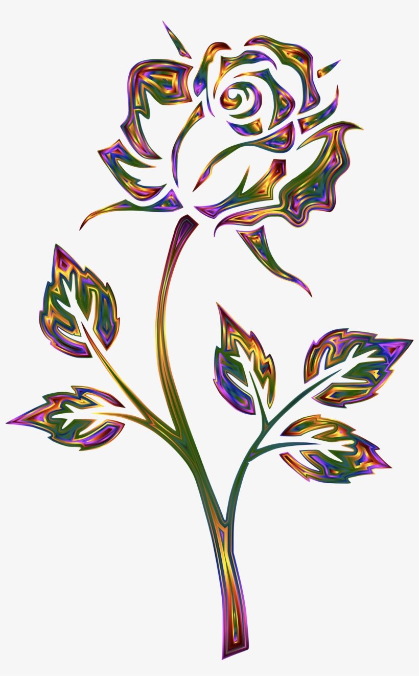 This Free Icons Png Design Of Chromatic Rose No Background, transparent png download