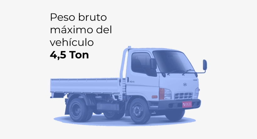 Capacidad De Carga Hd45 - Truck, transparent png download