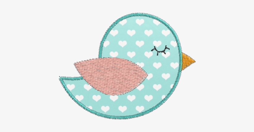 Aplique Passarinho - Embroidery, transparent png download