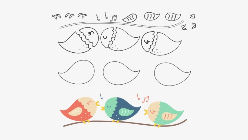 Molde De Passarinho Para Eva - Moldes De Passarinho Para Eva, transparent png download