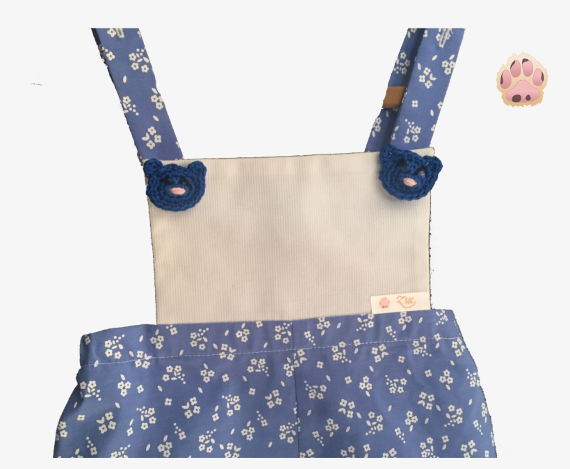 Pañalero De Tela Azul Cielo Flores Blancas - Shoulder Bag, transparent png download