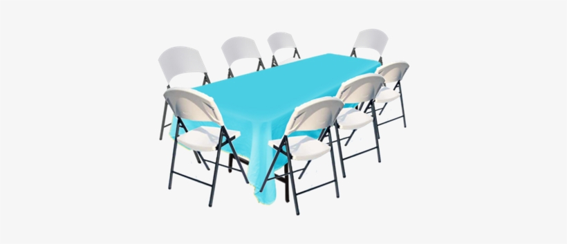 Agregar Manteleria Azul Cielo $50 - Sillas Y Mesas Png, transparent png download
