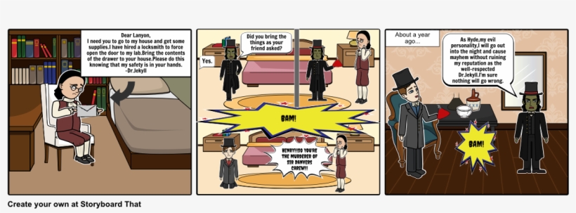 Strange Case Of Dr Jekyll And Mr Hyde Storyboard, transparent png download