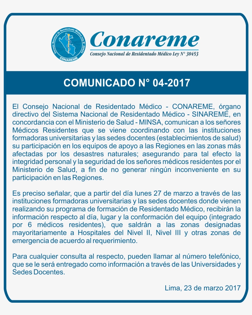 23 Mar 2017 - Comunicado A Residentes, transparent png download