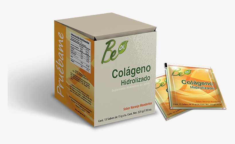 Caja Colageno Be Ok Regular Sin Fondo - Box, transparent png download