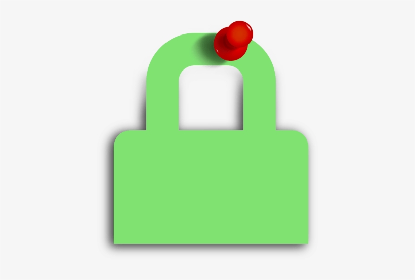 Pinned Lock - Lock, transparent png download