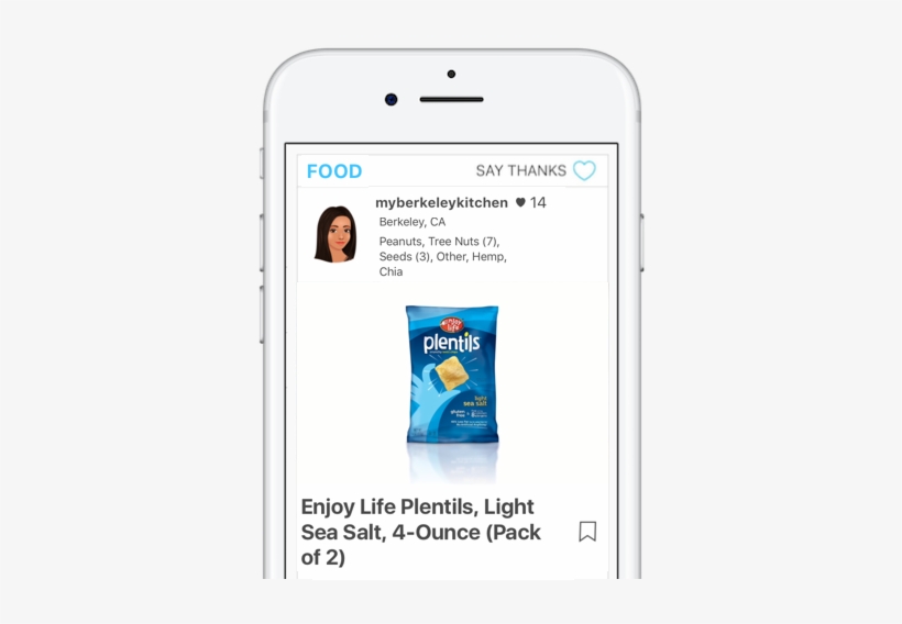 Myberkeleykitchen Spokin App Recommendation - Enjoy Life Plentils Light Sea Salt, transparent png download