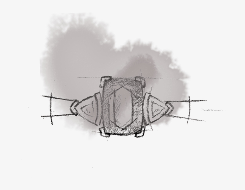 Filigree Coloured Stones - Sketch, transparent png download