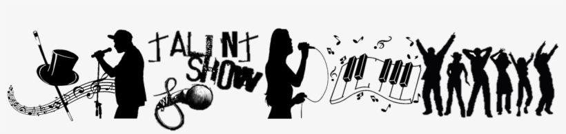 Talent Show Silhouette - Talent Show Black And White, transparent png download