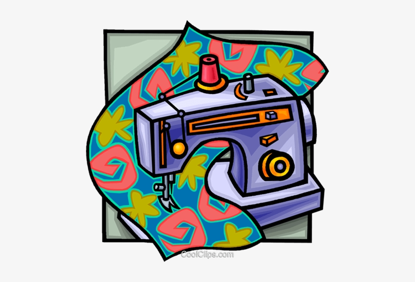 Sewing Machine At Work Royalty Free Vector Clip Art - Maquina De Costura Com Fundo Transparente Png, transparent png download