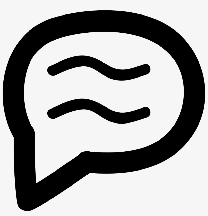 Speech Bubble With Text Doodle Comments - Burbuja Texto Dibujo, transparent png download