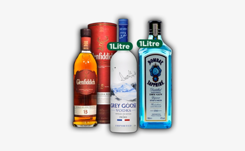 Premium Party Bundle Alpha - Bombay Sapphire Gin, transparent png download