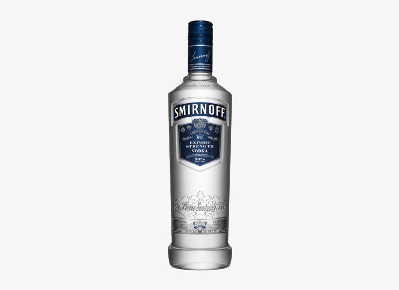 Smirnoff Blue 80% 750ml - Smirnoff Red Vodka 1 Litre, transparent png download