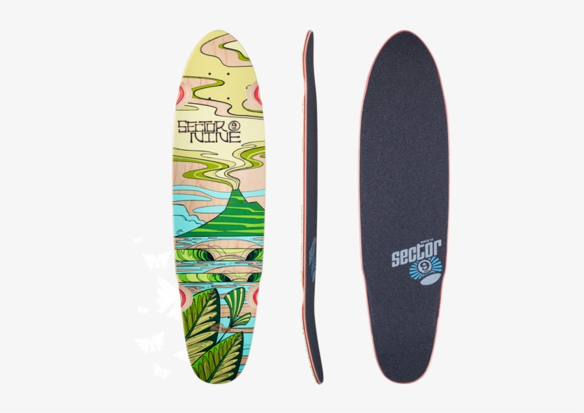 Sector 9 Lava Flow Artist Series Longboard Skateboard - Sector 9, transparent png download