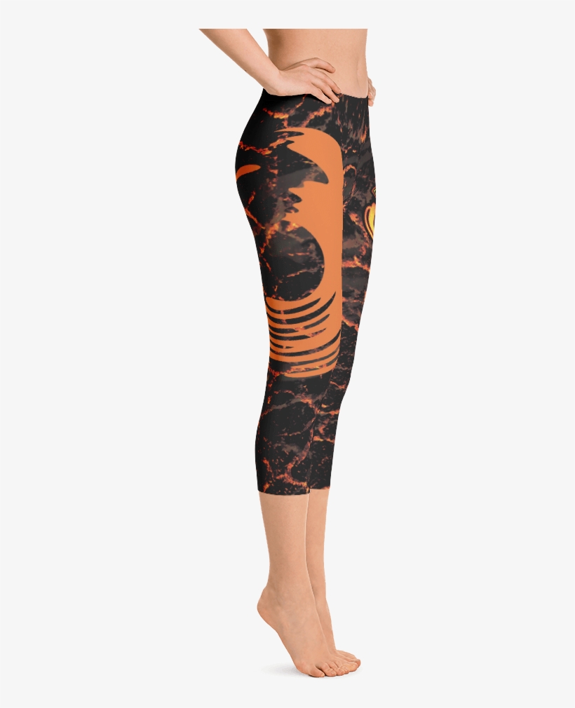 Women's Yoga Capri's - Fire Mage Warlock Armor Costume Leggings, transparent png download